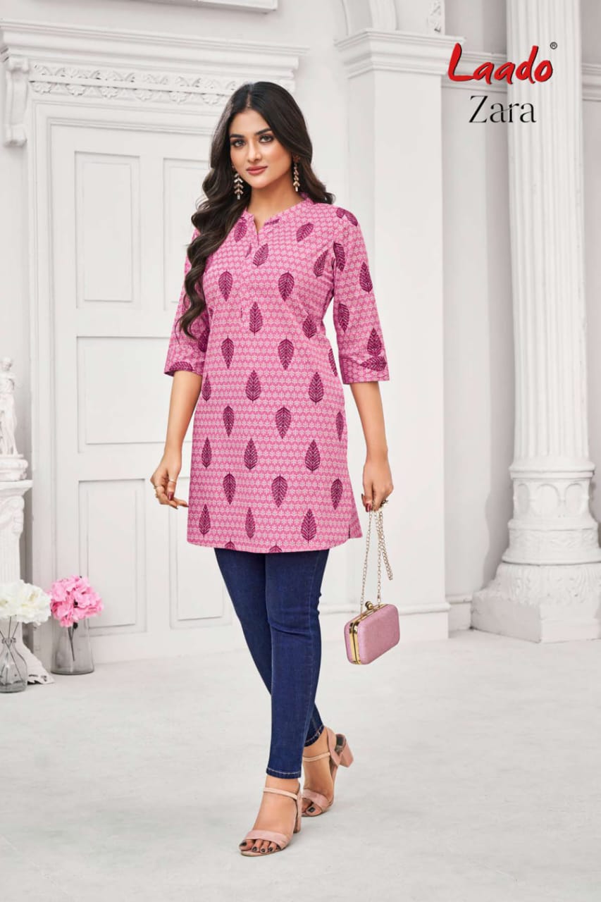 Zara Vol 2 Laado Cotton Short Kurtis