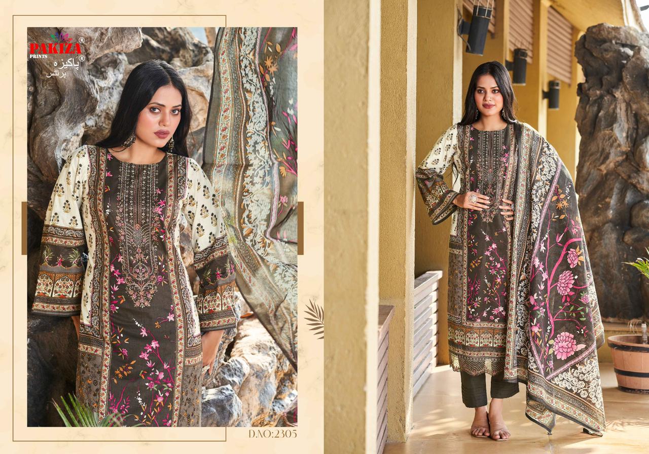 Zara Zikra Vol 23 Pakiza Prints Lawn Cotton Karachi Salwar Suits