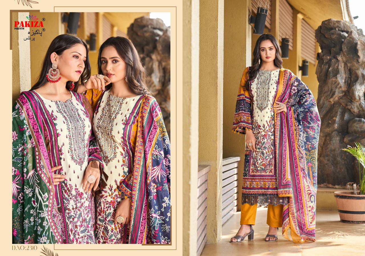 Zara Zikra Vol 23 Pakiza Prints Lawn Cotton Karachi Salwar Suits
