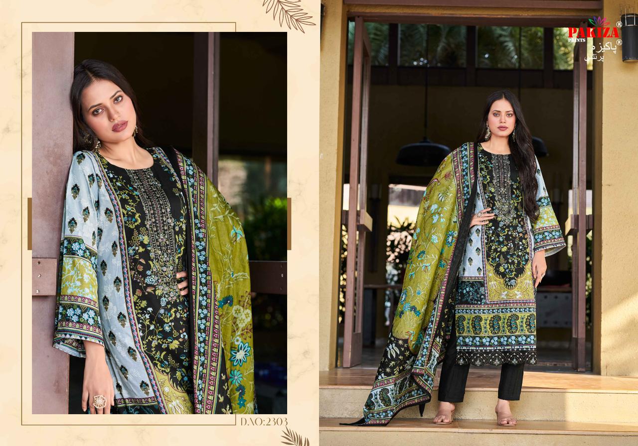 Zara Zikra Vol 23 Pakiza Prints Lawn Cotton Karachi Salwar Suits