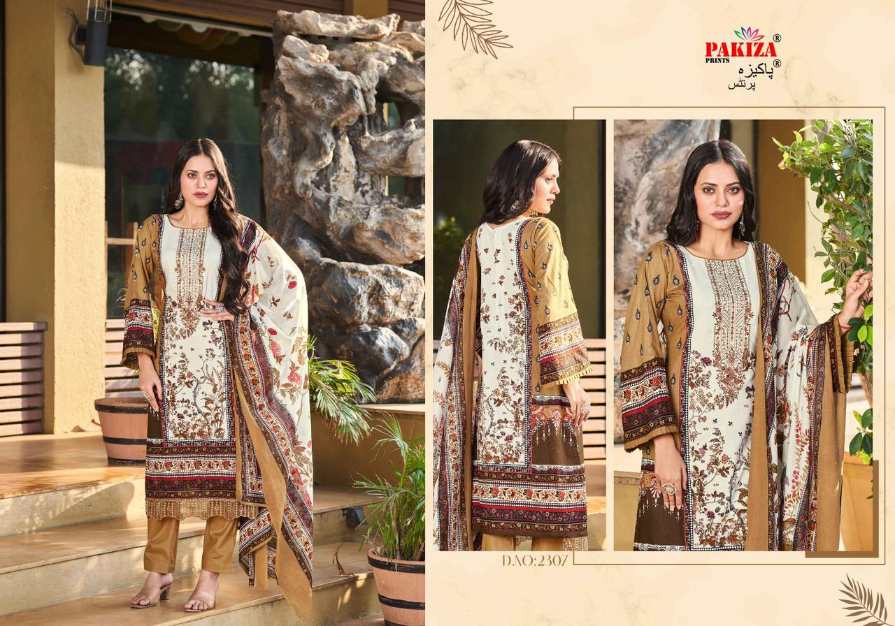 Zara Zikra Vol 23 Pakiza Prints Lawn Cotton Karachi Salwar Suits