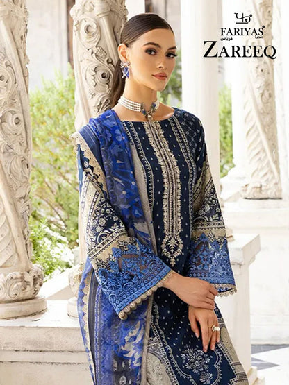 Zareeq Fariyas Lawn Lawn Karachi Salwar Suits