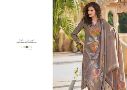 Zarina-2 Kilory Pure Viscose Muslin Pant Style Suits