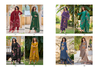 Zarina-2 Kilory Pure Viscose Muslin Pant Style Suits