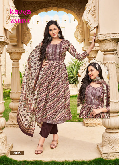 Zarina Vol 2 Kavya Cotton Readymade Pant Style Suits