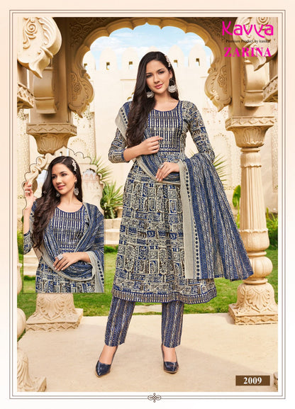 Zarina Vol 2 Kavya Cotton Readymade Pant Style Suits