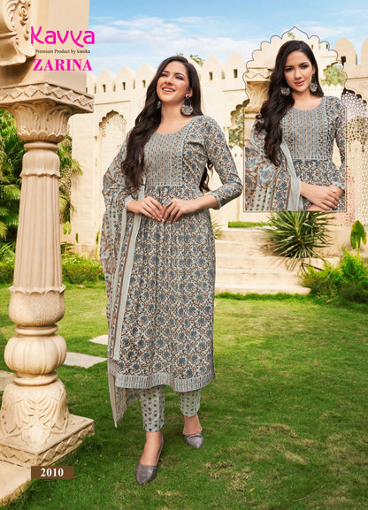 Zarina Vol 2 Kavya Cotton Readymade Pant Style Suits