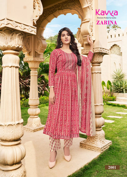 Zarina Vol 2 Kavya Cotton Readymade Pant Style Suits