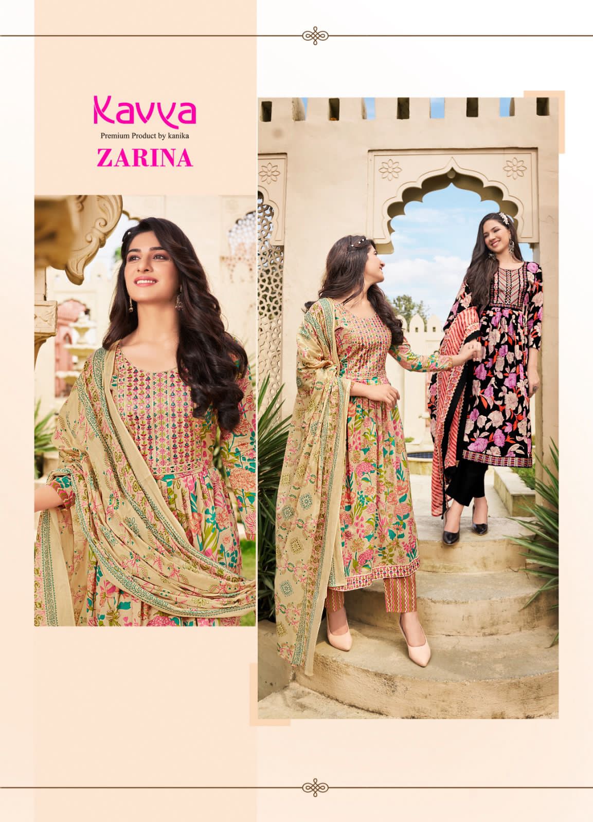 Zarina Vol 2 Kavya Cotton Readymade Pant Style Suits