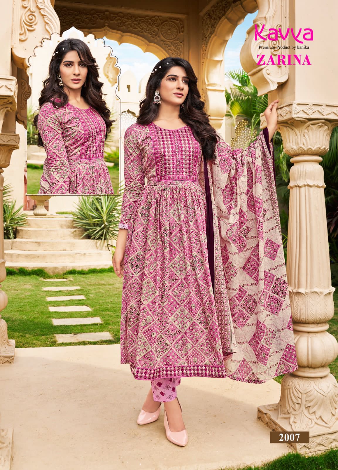 Zarina Vol 2 Kavya Cotton Readymade Pant Style Suits