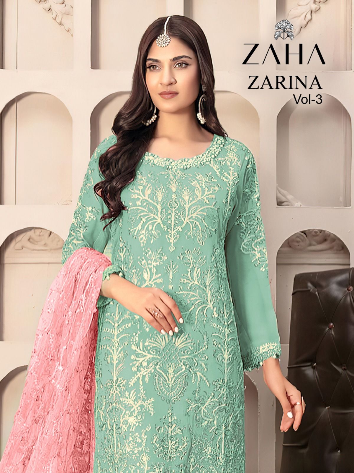 Zarina Vol 3-10225 Zaha Georgette Pakistani Salwar Suits