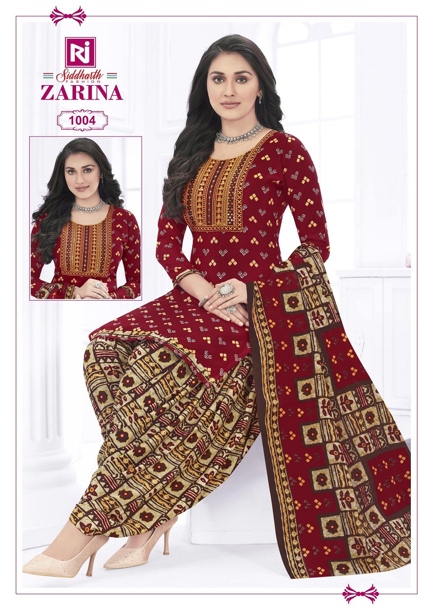 Zarina With Inner Rajasthan Cotton Readymade Cotton Patiyala Suits