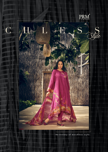 Zaysha Prm Trendz Muslin Pant Style Suits