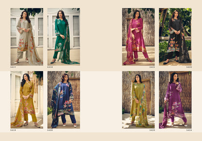 Zaysha Prm Trendz Muslin Pant Style Suits