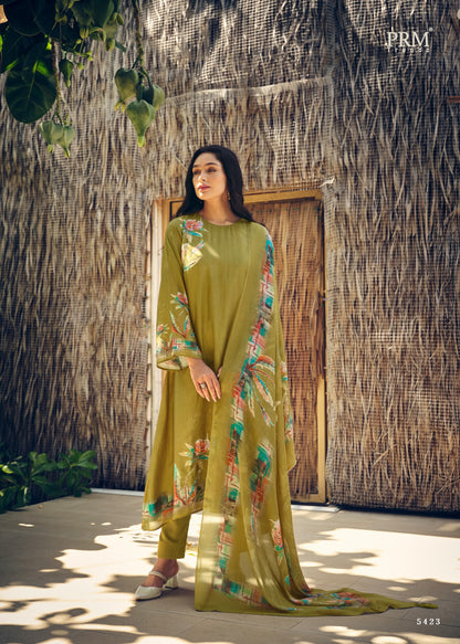 Zaysha Prm Trendz Muslin Pant Style Suits