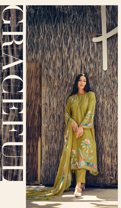 Zaysha Prm Trendz Muslin Pant Style Suits