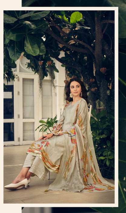 Zaysha Prm Trendz Muslin Pant Style Suits