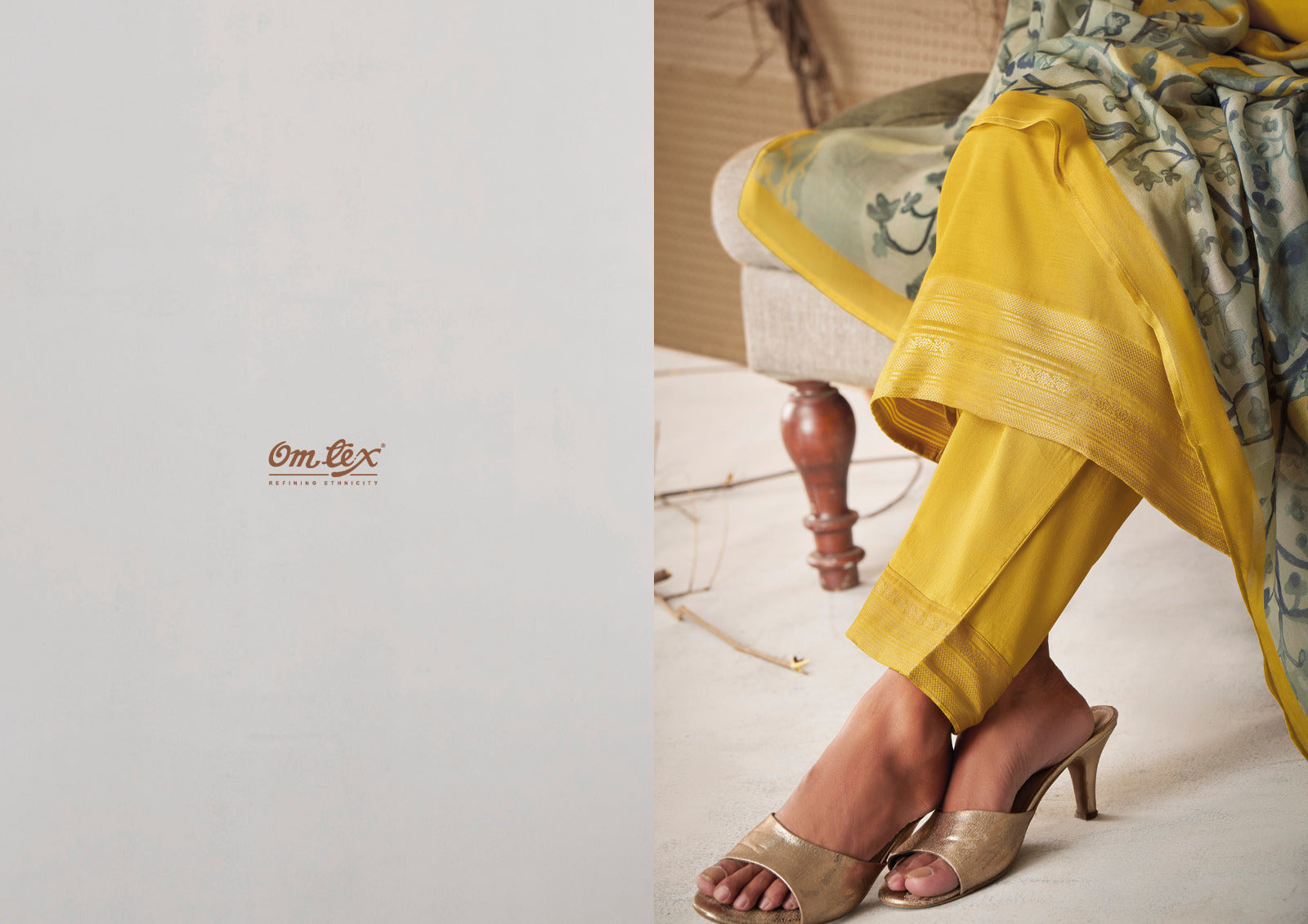 Zeel Omtex Muslin Jacquard Pant Style Suits