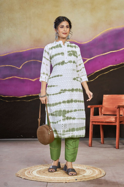 Zeel Seamore Cotton Straight Cut Kurtis