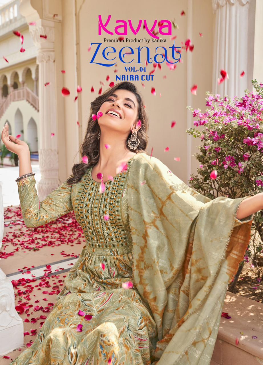 Zeenat Vol 4 Kavya Readymade Pant Style Suits