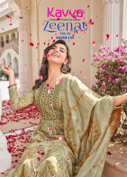 Zeenat Vol 4 Kavya Readymade Pant Style Suits