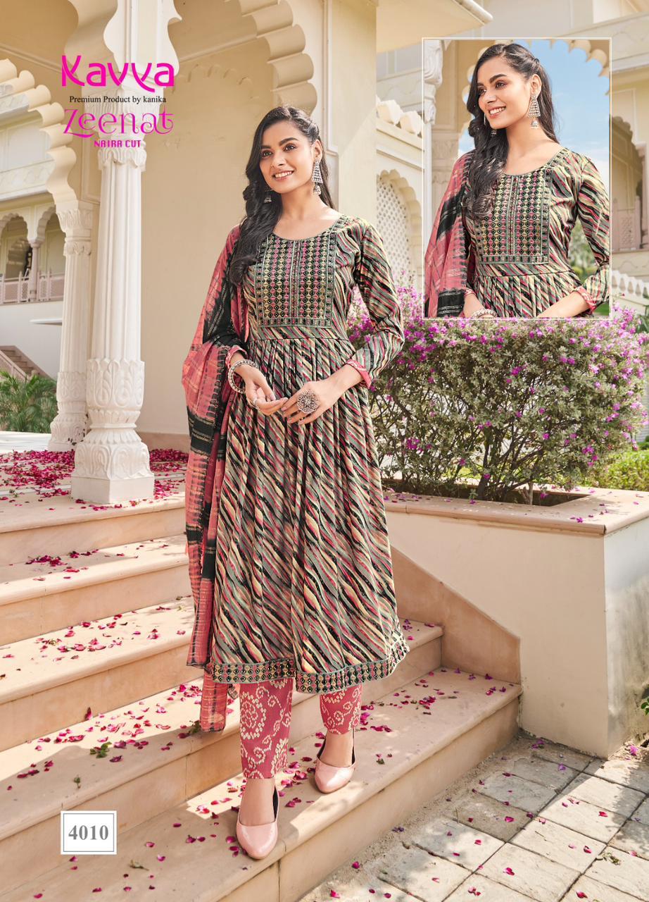 Zeenat Vol 4 Kavya Readymade Pant Style Suits