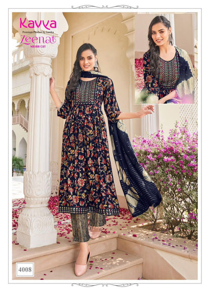 Zeenat Vol 4 Kavya Readymade Pant Style Suits