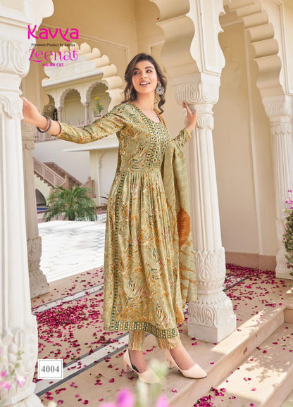 Zeenat Vol 4 Kavya Readymade Pant Style Suits