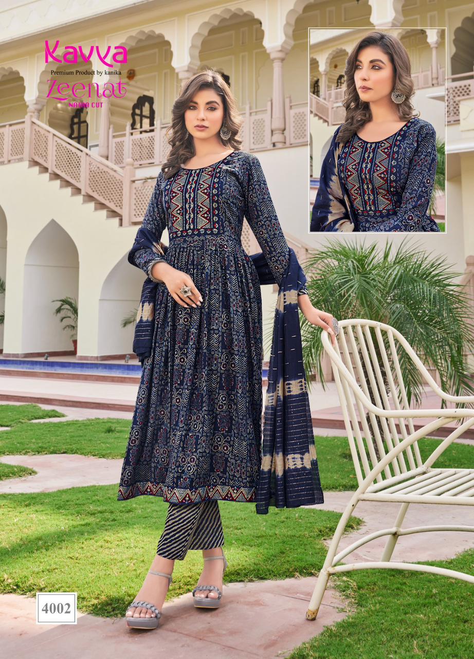 Zeenat Vol 4 Kavya Readymade Pant Style Suits