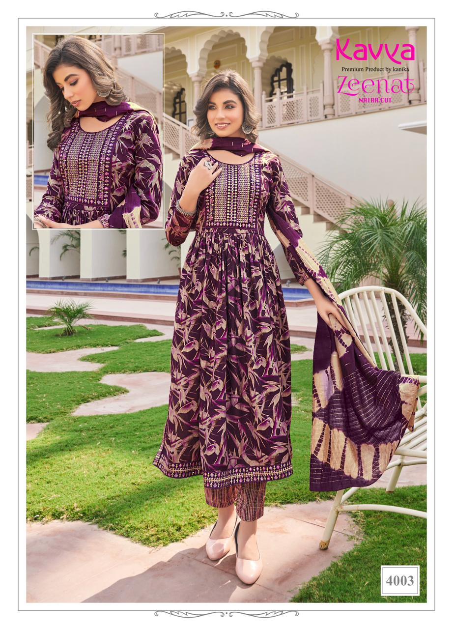 Zeenat Vol 4 Kavya Readymade Pant Style Suits