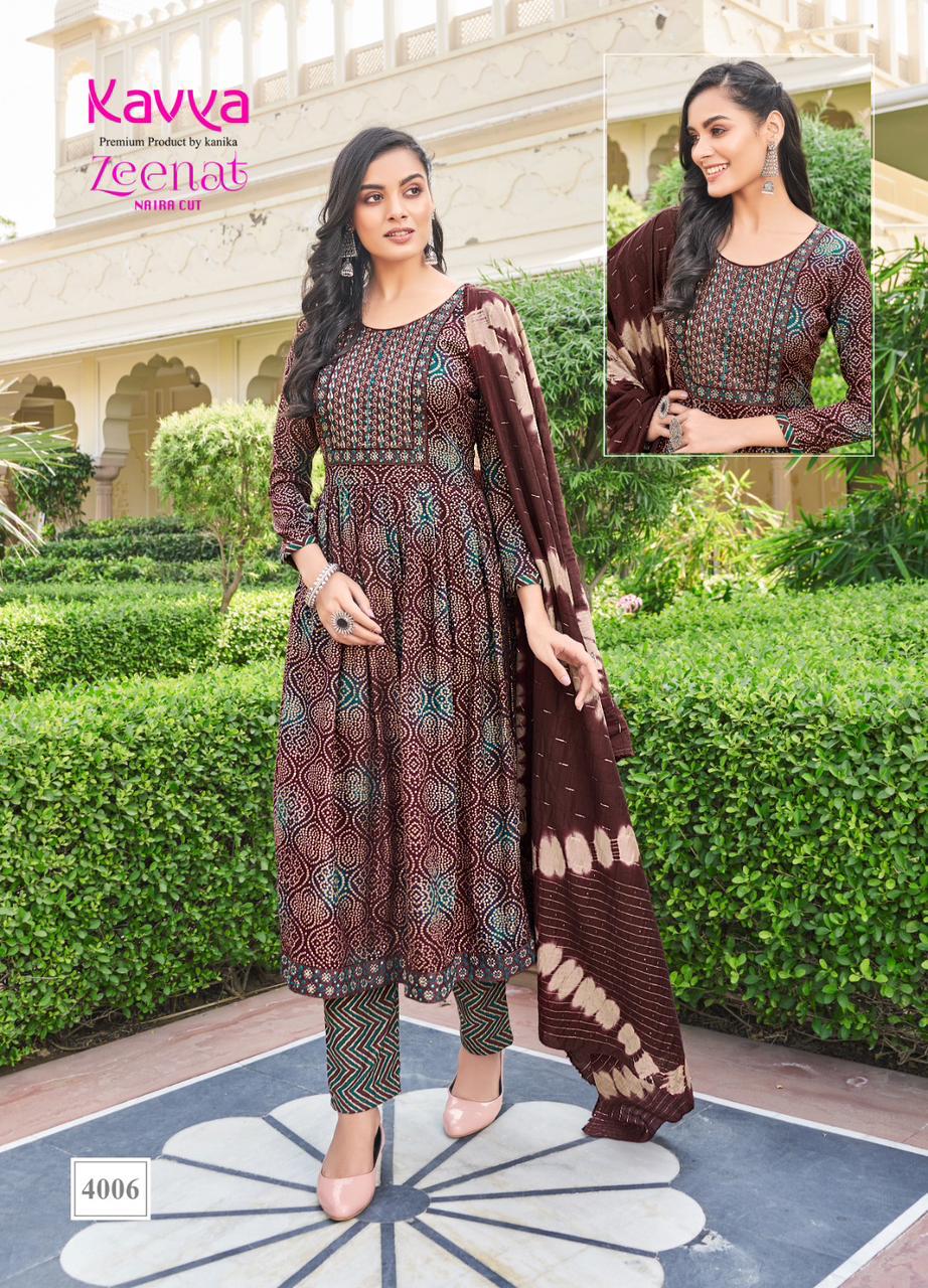 Zeenat Vol 4 Kavya Readymade Pant Style Suits