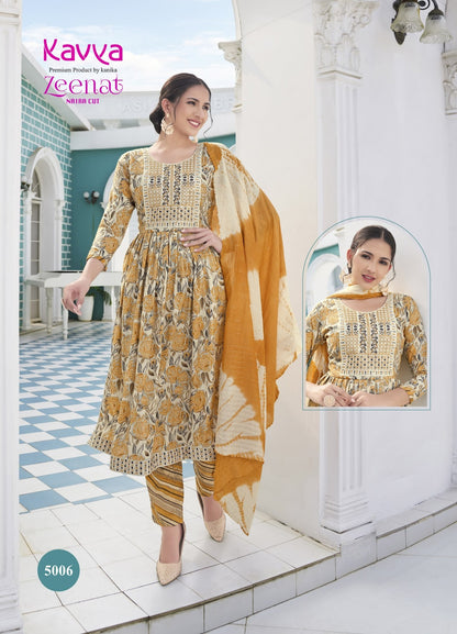 Zeenat Vol 5 Kavya Readymade Pant Style Suits