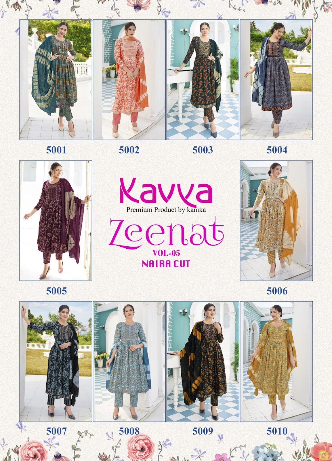 Zeenat Vol 5 Kavya Readymade Pant Style Suits