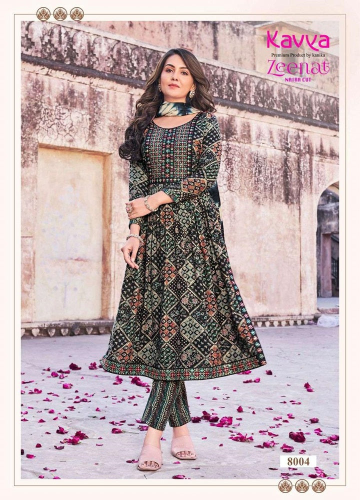 Zeenat Vol 8 Kavya Rayon Capsule Readymade Pant Style Suits