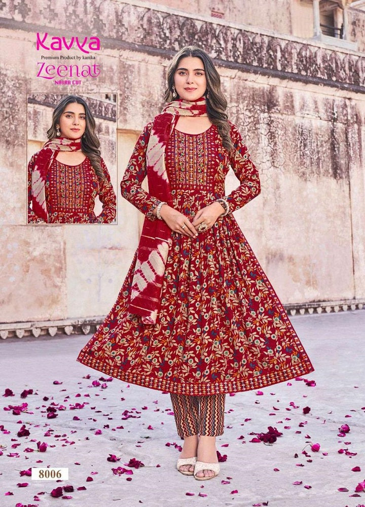 Zeenat Vol 8 Kavya Rayon Capsule Readymade Pant Style Suits