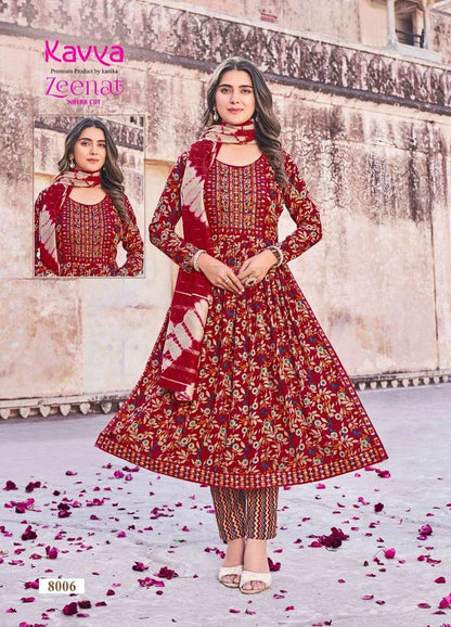 Zeenat Vol 8 Kavya Rayon Capsule Readymade Pant Style Suits