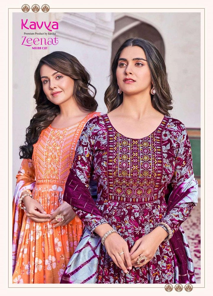 Zeenat Vol 8 Kavya Rayon Capsule Readymade Pant Style Suits