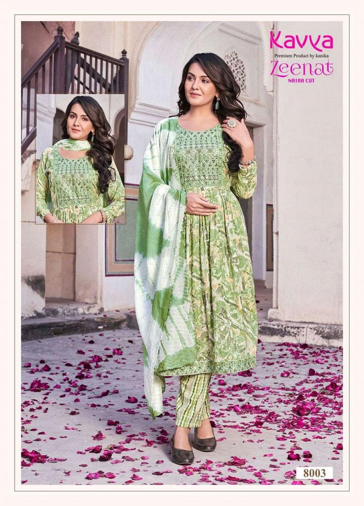 Zeenat Vol 8 Kavya Rayon Capsule Readymade Pant Style Suits