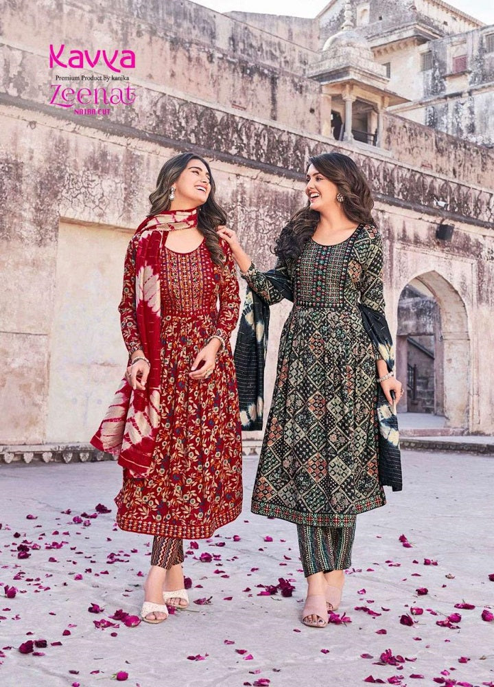 Zeenat Vol 8 Kavya Rayon Capsule Readymade Pant Style Suits