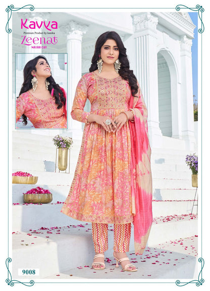 Zeenat Vol 9 Kavya Capsule Print Readymade Pant Style Suits