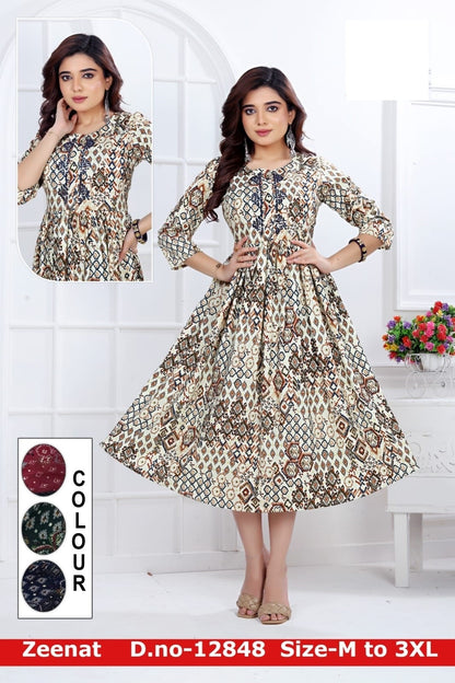 Zeenat Zoya Anarkali Kurtis