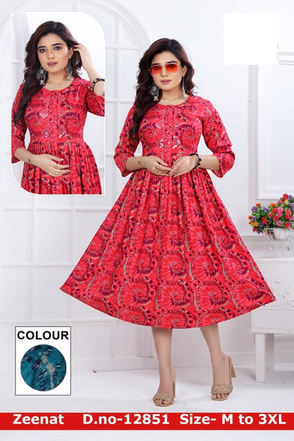 Zeenat Zoya Anarkali Kurtis