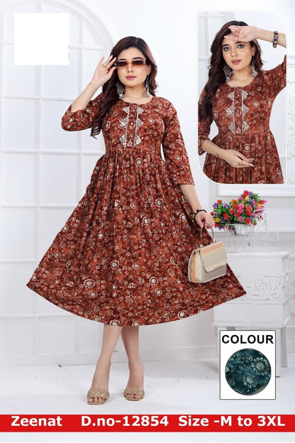 Zeenat Zoya Anarkali Kurtis