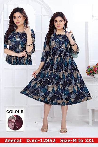 Zeenat Zoya Anarkali Kurtis