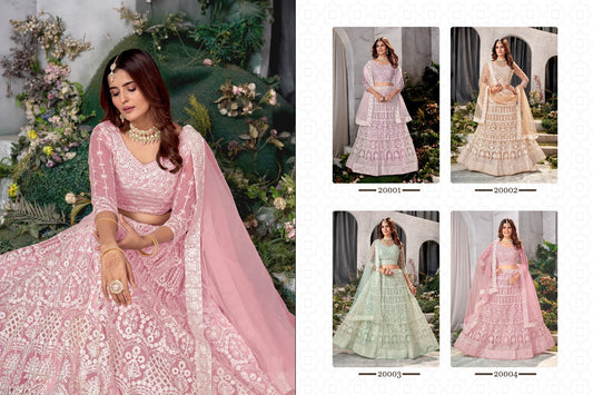 Zeeya-Ishani Varni Fabrics Net Lehenga Choli