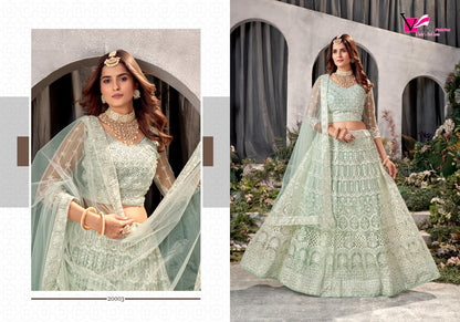 Zeeya-Ishani Varni Fabrics Net Lehenga Choli