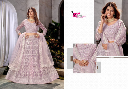 Zeeya-Ishani Varni Fabrics Net Lehenga Choli