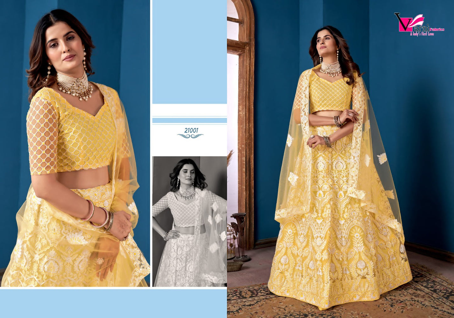 Zeeya-Rudrani Varni Fabrics Net Lehenga Choli
