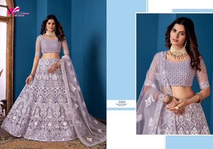 Zeeya-Rudrani Varni Fabrics Net Lehenga Choli