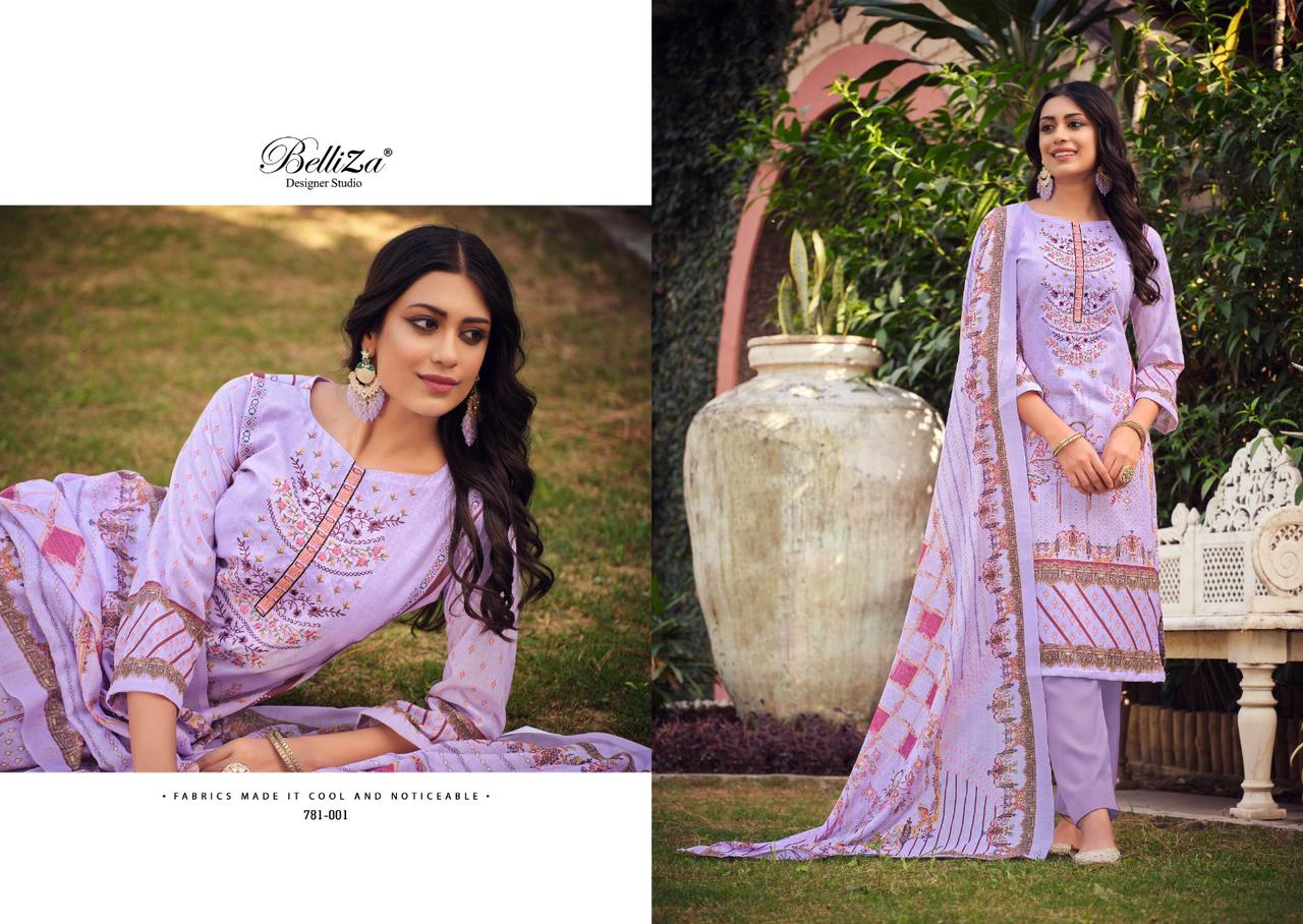 Ziana Vol 2 Belliza Designer Studio Pure Cotton Karachi Salwar Suits